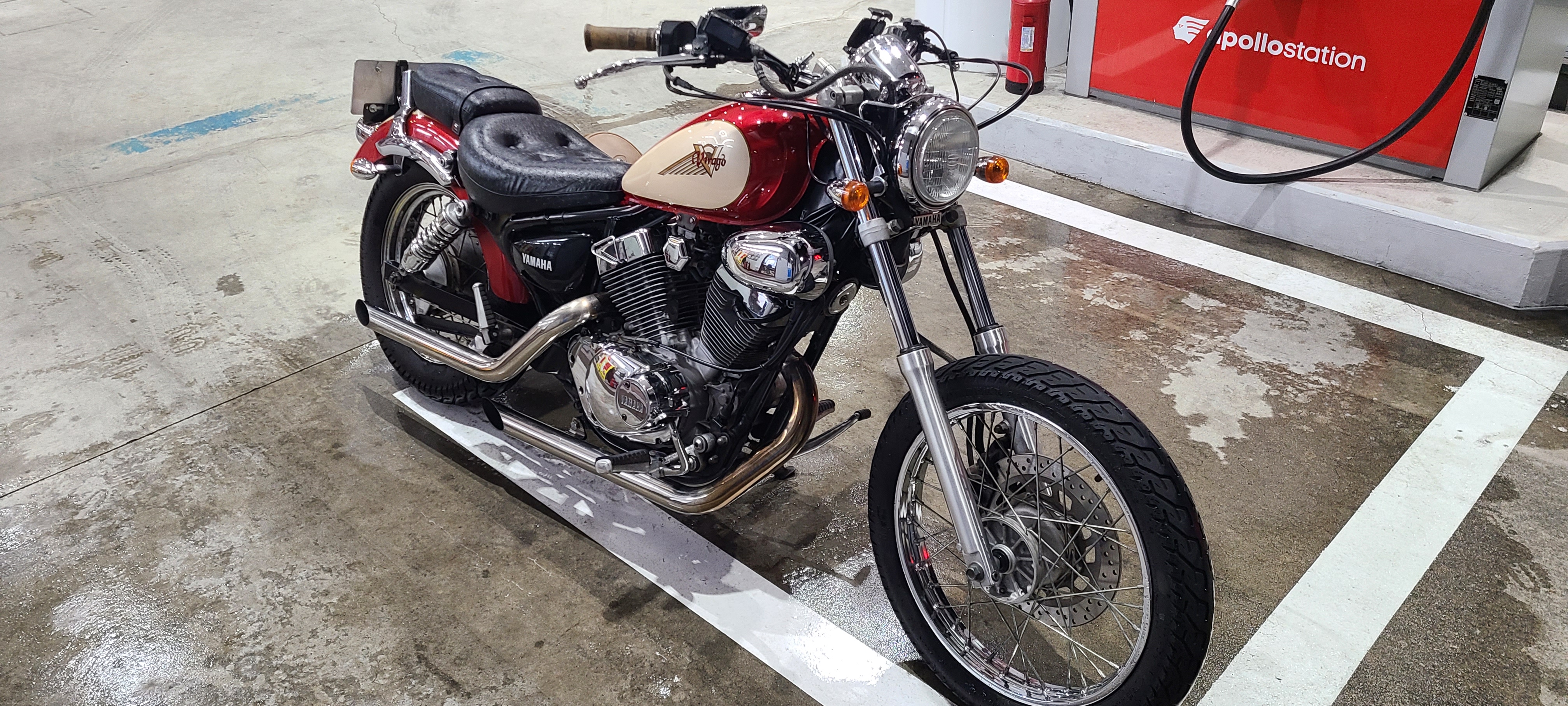 ビラーゴ２５０ガソリンスタンド